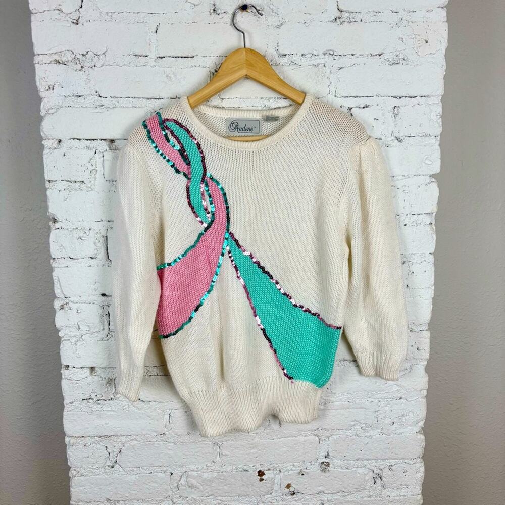 Vintage Andene Sequin 90’s Sweater